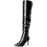 DREAM PAIRS Women's High Heels Over The Knee Boots Thigh High Pointed Toe Stiletto Long Fall Sexy Boots