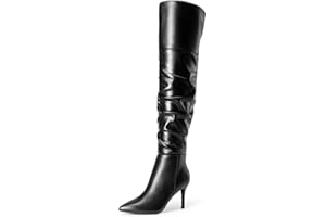 DREAM PAIRS Women's High Heels Over The Knee Boots Thigh High Pointed Toe Stiletto Long Fall Sexy Boots
