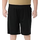 Men's Basketball Shorts Athletic Lightweight Dry-Fit Training Workout Shorts Zipper Pockets(Regular&Big and Tall)