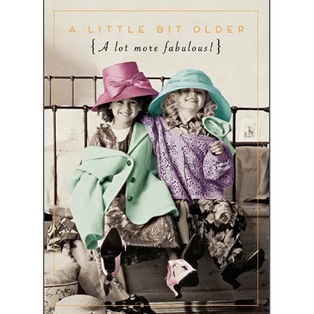 Greetings Card (PIG0416) - Blank/Birthday Card - A Little Bit Older - From The Love Unlimited Range - With An Embossed Finish.