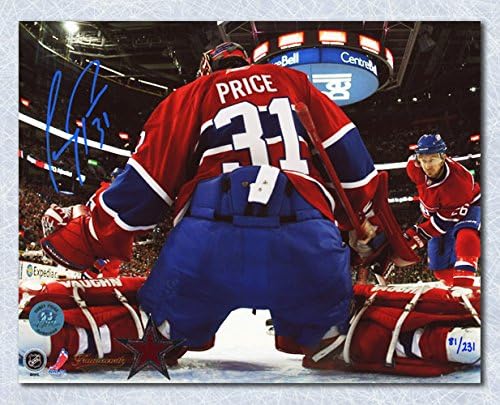 Autograph Authentic PRIC10503C Carey Price Montreal Canadiens Signed Bell Centre Net Cam 16 x 20 in. Photo Number - 131