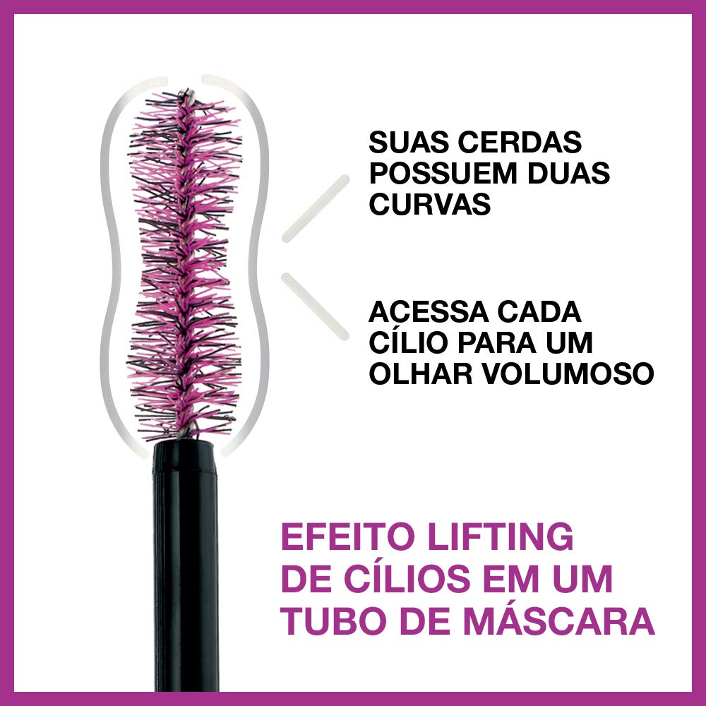 Maybelline the Falsies Lash Lift Washable Mascara Volumizing, Lengthening, Lifting, Curling, Multiplying, Eye Makeup, Very Black, 0.32 Fl. Oz : Beauty