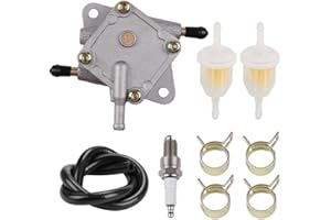 AloneGoer 72021-G01 Golf Cart Fuel Pump for EZGO 295cc & 350cc Golf Carts TXT & Medalist 4-cycle models 1994-UP with Fuel Line Spark Plug