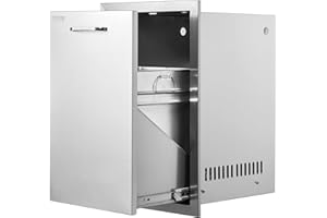 MOPHORN Vevor Outdoor Kitchen Propane Tank Drawer 16Wx22.4Hx16D Inch Stainless Steel Pull Out Trash Drawer with Handle for Outdoor Kitchen BBQ Island : Patio, Lawn & Garden