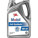 Mobil Full Synthetic Motor Oil 5W-20, 5 Quart