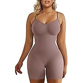 SHAPERX Shapewear for Women Tummy Control Bodysuit Mid Thigh Butt Lifter Body Shaper Shorts