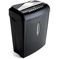 Aurora High Security Paper and Credit Card Shredder with 3.7-Gallon Wastebasket, 8-Sheet Cross-Cut with Basket