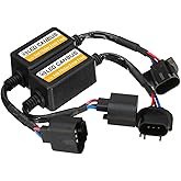 MLAHUIER 2PCS Car LED Headlight Canbus Decoder, H13/9008 Blinker Resistor, Warning Error Fault Decoder to Fix Bulb Switch Problem, Universal LED Light System Anti-Flicker Harness Adapter