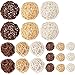 Supla 21 Pcs/lot Mixed 3 Colors Rattan wicker balls Vase Fillers for Wedding Party Christmas decoration, Assorted Three Size(3cm/5cm/7cm)