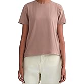 MetHera Women's 100% Cotton Crew Neck T-Shirt - Soft Relaxed Fit Box Cut Casual Tee