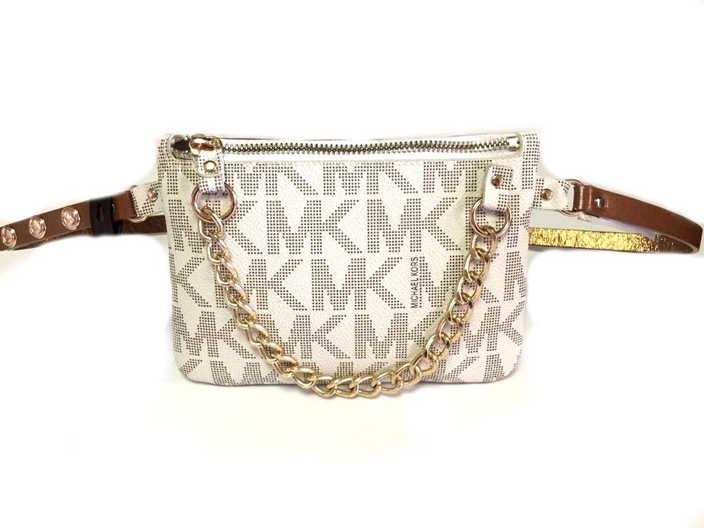 Michael Kors Vanilla Fanny Pack XL Waist Packs