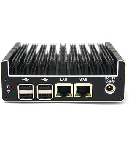 N100 DDR5 Firewall Router Upgraded Version Fanless Mini PC 4xi226