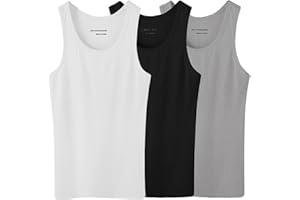 Glory Max 3-6 Pack Men 100% Cotton Ribbed Plain Tank Tops Wife Beater A-Shirts Undershirts