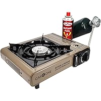 Gas One GS-3400P Propane or Butane Stove Dual Fuel Stove Portable Camping Stove - Patent Pending - with Carrying Case Great f