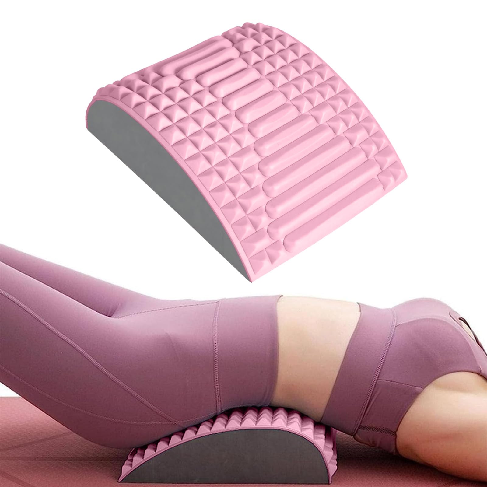 Muligheter Versatile Back and Neck Stretcher, Neck & Back Stretcher, Back Stretcher Neck Stretcher 2 in 1 for Pain Relief, Waist Massage, Relaxation, Yoga Stretcher, Chiropractic Pillow