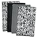 DII Cleaning Collection Multi-Purpose Microfiber, Black Damask, Dishtowel Set