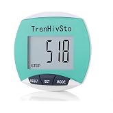 Pedometer for Walking Steps and Miles,Simple Step Counter Clip on Pedometer for Walking Steps and Miles Step Mile Tracker for Running Women Men Kids Seniors,TrenHivSto
