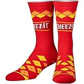 Cool Socks – Cheez-It Crackers Crew Socks for Men & Women – Official Licensed Snack-Themed Novelty Socks – Funny Food Gift Idea – Comfy Cotton Blend – Large Unisex Fit
