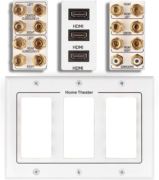 Tnp Toma De Pared Para Altavoz De Cine En Casa Panel De