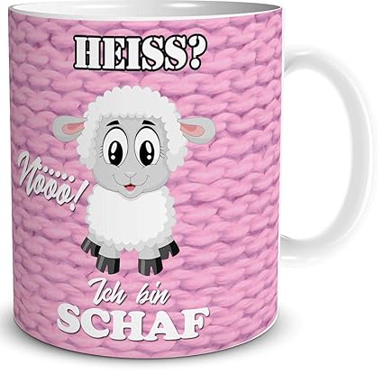 Triosk Tasse Mit Heiss Nö Schaf Spruch Geschenk Lustig Für