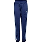 Adidas Boys Little Kids 3-Stripe Jogger Pants | 100% Polyester Athletic Training Pants with Elastic Waistband