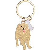 Mabor Dog Keychain Metal Cute Pendant Clip On Charm Animal Jewelry Gift Pet Dog Lovers Key Decor Car Keyring Purse Decoration For Women Men