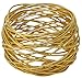 Set of 12 Gold Round Mesh Napkin Rings