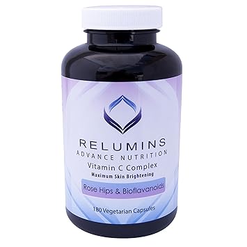 Relumins Advance Vitamin C Max Skin Whitening Complex With Rose Hips Bioflavonoids Three Month Supply