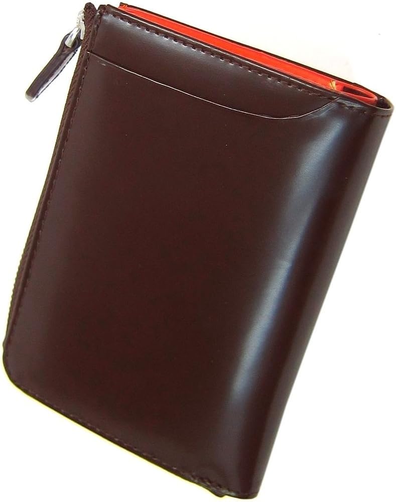 Amazon Co Jp キーケース と 財布 の一体化 多機能 キーケース エグゼクティブ コードバン 牛床革 財布 メンズ 9131 ブラウン インナーオレンジ スポーツ アウトドア