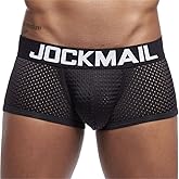 JOCKMAIL Mesh Low Waist Men Underwear Boxers Men Panties Male Underpants Men boxer short