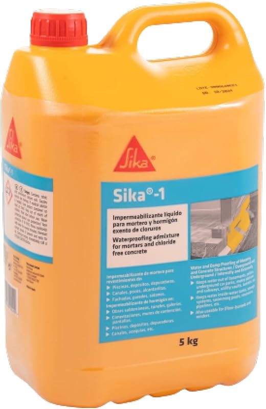- Aditivo impermeabilizante para argamassa - Sika-1a - Amarelo - 5kg