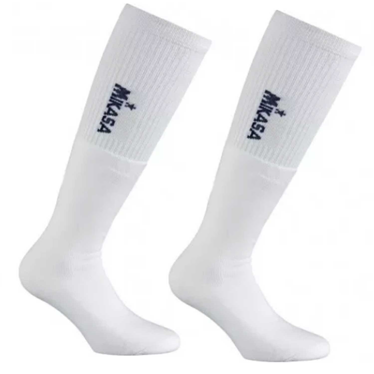 MIKASA Miller MT136 Pair of Tubular Socks White Black Unisex One Size Volley Volleyball