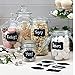RZSAIDA Chalkboard, 40 Premium Waterproof Peel and Stick for Jars, Pantries, Craft Rooms Black, 40-PACK FANCY LABELS