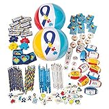 Fun Express - Autism Awareness Assortment (250pc) - Toys - Assortments - 250Pc Assortments - 250 Pieces