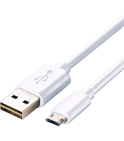 thumbnail image 2 of KONKIN BOO Compatible 5ft White Micro USB To USB Cable Replacement For Barnes Noble Nook Wi-fi Digital The Simple Touch Reader,Kobo Aura Hd Ebook/Hp... 2 of 14