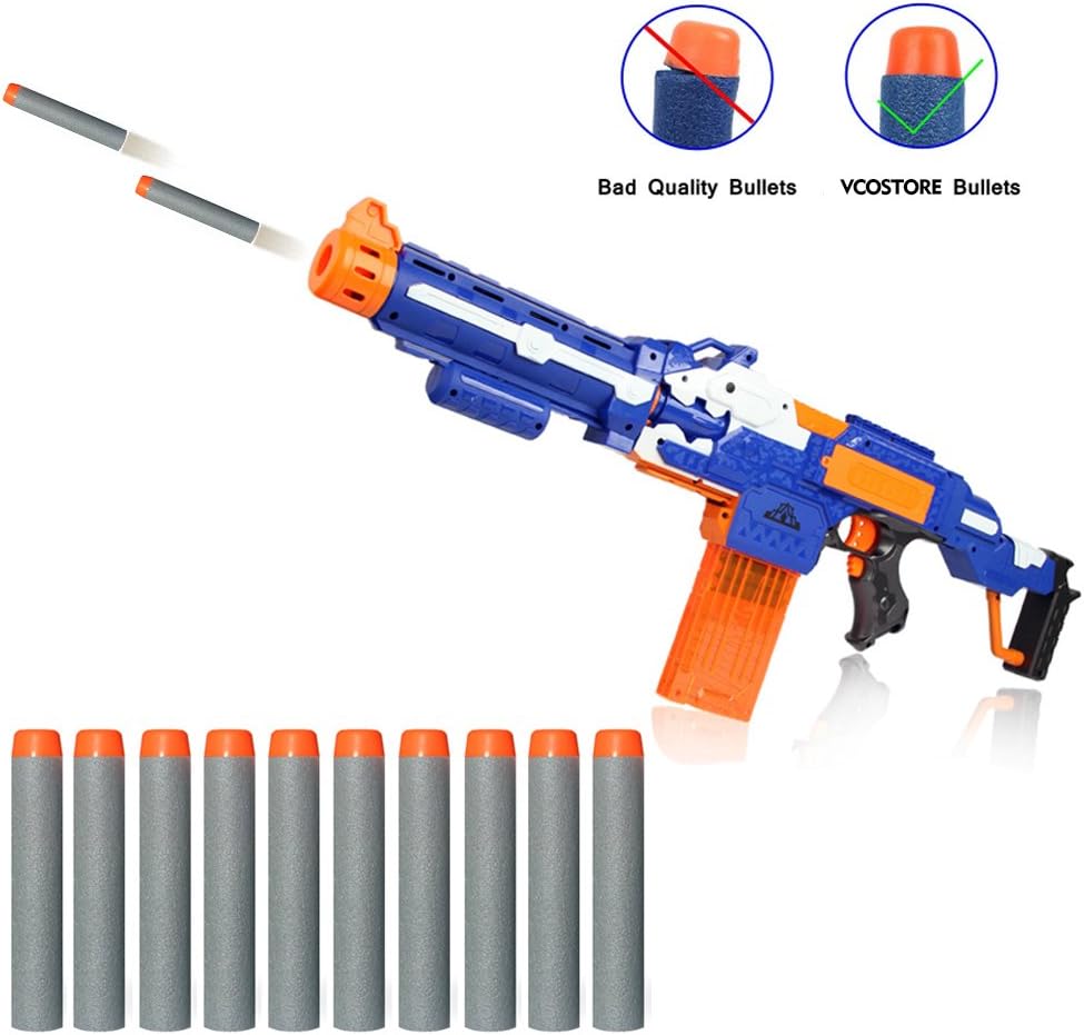 VCOSTORE Nerf Bullets - 100 Pieces Nerf Darts Nerf Elite Gun Bullet Ultra Refill Darts Foam Darts for N-Strike Elite Blasters Series… - Image 5