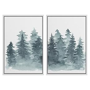 SIGNWIN 2 Piece Framed Canvas Wall Art Nordic...