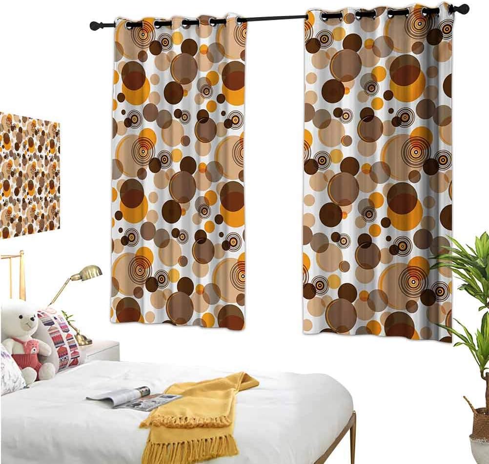 Mozenou Earth Tones???Living Room Curtains???Abstract Pastel