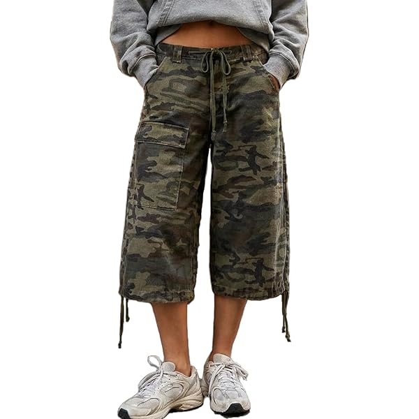 DAZZLZZAD Mens Camo Cargo Shorts Y2k Baggy Long Jorts Hip Hop DAZZLZZAD Mens Camo Cargo Shorts Y2k Baggy Long Jorts Hip Hop