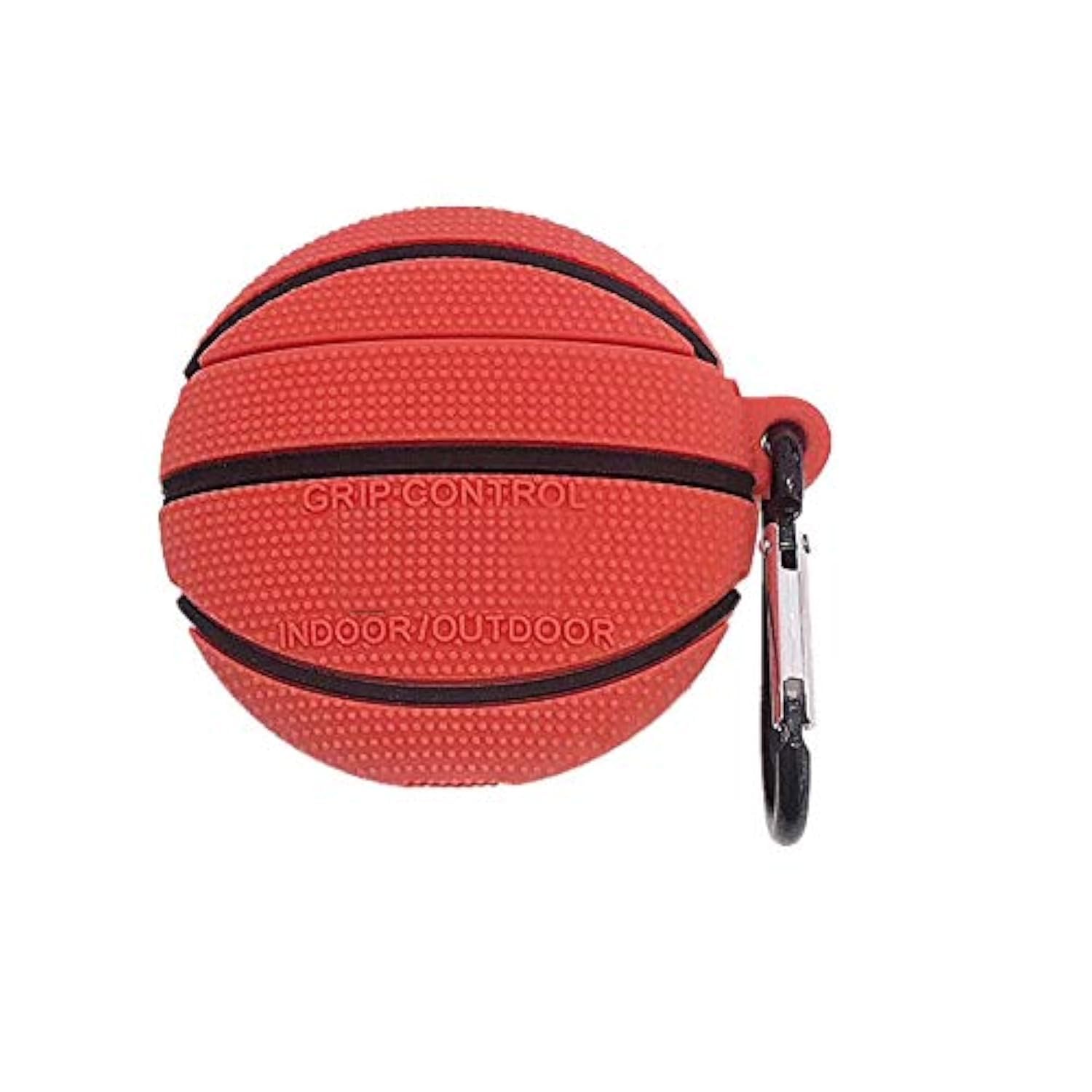 Silicone Case for Airpods Pro, Cute Funny Basketball Football Soft Cover Skin with Anti-Lost Keychain (Basketball Case)