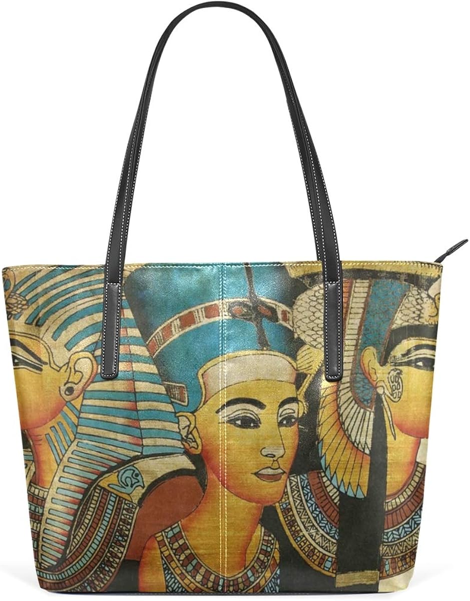 Women's Leather Tote Shoulder Bags Handbags with Ancient