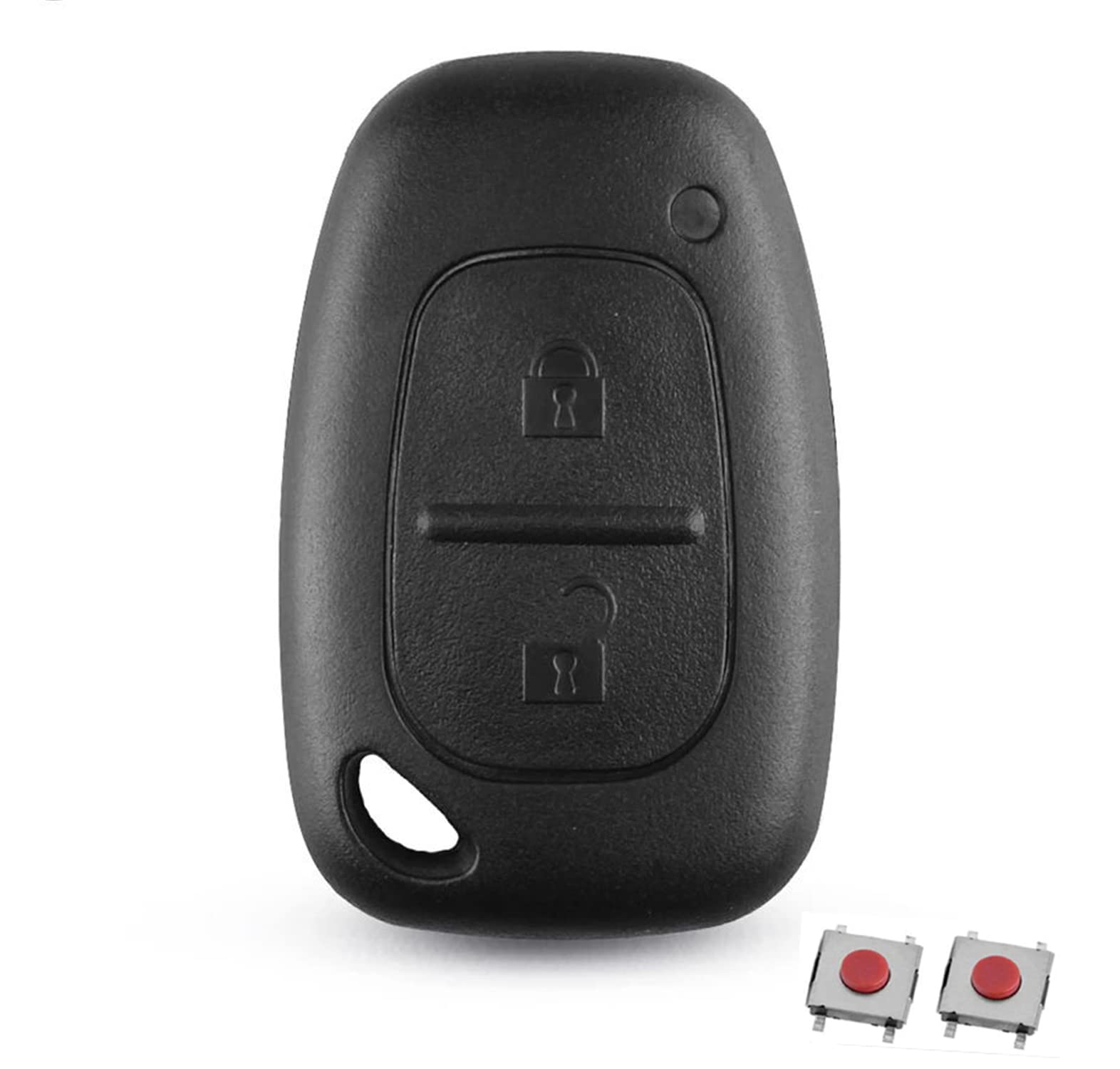 HooRLZ Vauxhall Key Fob Cover ReplacementCompatible with Vivaro Renault Traffic Movano Kangoo Nissan Remote Car Key Case Shell, 2 Button Vauxhall Vivaro Key Fob, Renault Trafic Key Fob - No Blade