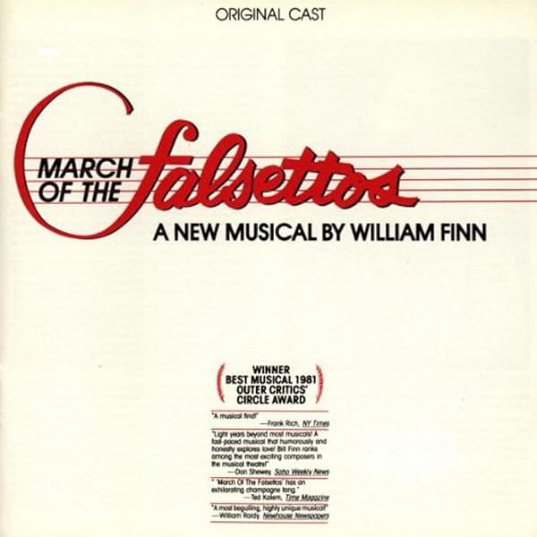 【中古】 March Of The Falsettos 1981 Original Off－Broadway Cast Falsettoland 1990 Off－Off－Broadway Cast Wil The March of the Falsettos - 1981 Original Off-Broadway Cast