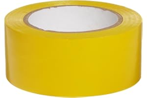 Brady 58200 108' Length, 2" Width, B-725 Vinyl Tape, Yellow Color Aisle Marking Tape