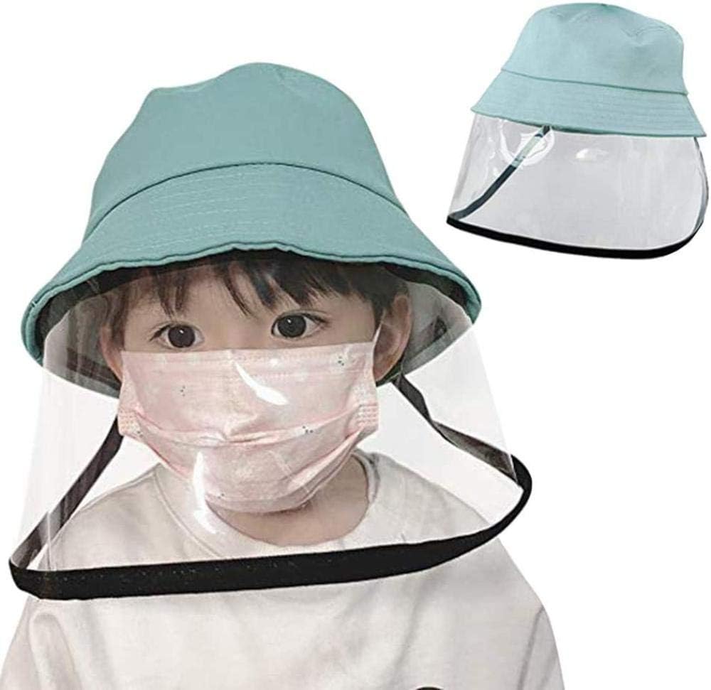Protective Cap Kids Clear Anti Spitting Protective Face Shield Anti Saliva Fisherman Cap Windproof Dustproof Sand Proof Mask Anti Uv Fog Splash Sun Protective Hat Color 1
