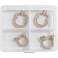 4-Piece Dental Rubber Dam Clamps Set, Hard Resin Material, Includes Anterior and Posterior Rubber Barrier Clips, Endodontic Rubber Dam Holders, Autoclavable Dentist Tools for Tooth Isolation