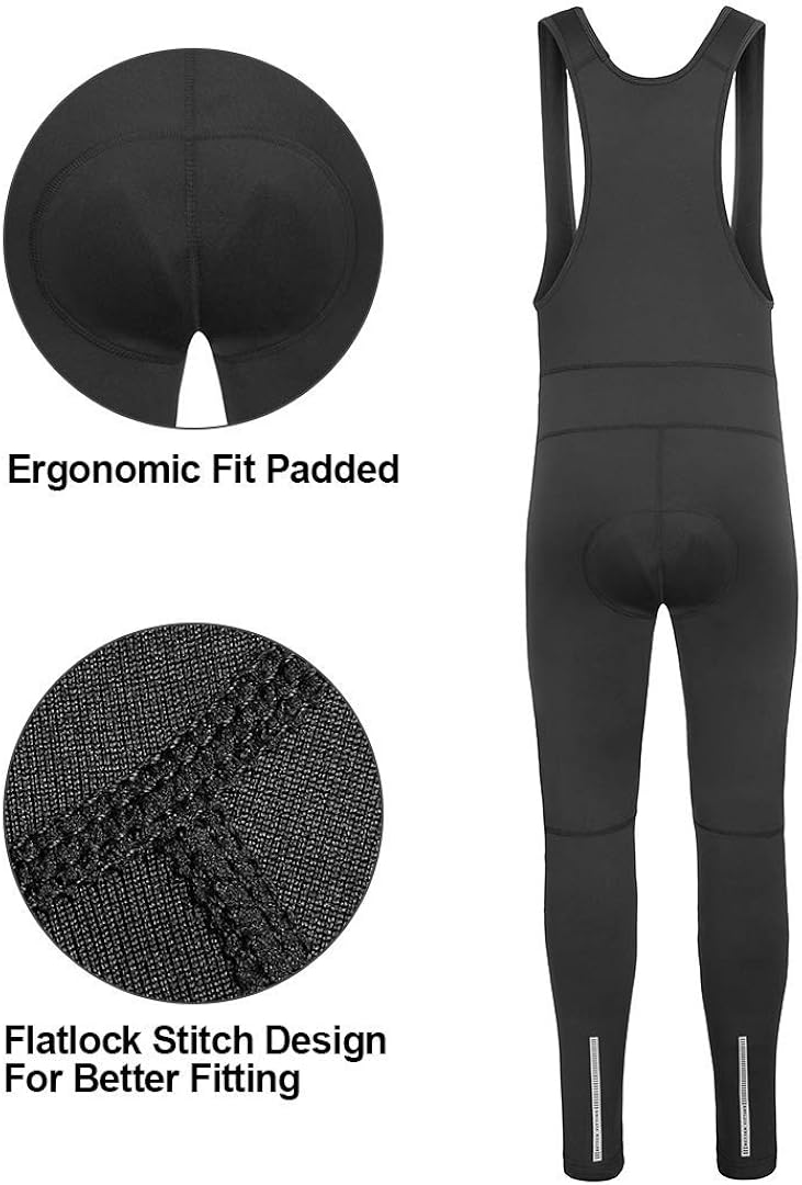 Przewalski Men's Cycling Bib Pants 4D Padded Cycling Bike Tights Compression Bicycle Leggings, Classic Series: Clothing