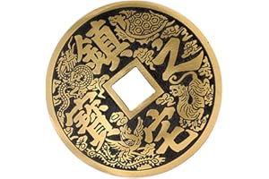 ADOCARN Chinese Style Auspicious Copper Pendant 11cm Pure Copper Feng Shui Home Office Decor