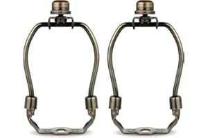 GOOCHAN Lamp Shade Harp, Antique Brass Lamp Harp Frame Lampshade Bracket, Detachable Shade Holder for Floor or Table Light (Bronze, 4-Inch)