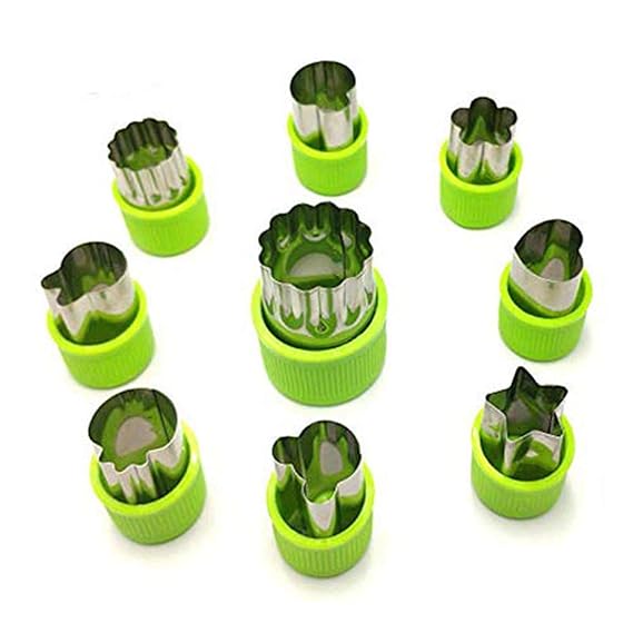 Nifogo Plätzchen Ausstecher, Ausstechformen, 9 Stück Edelstahl Keksausstecher, Torten Deko, Fondant Ausstecher Backzubehör fü